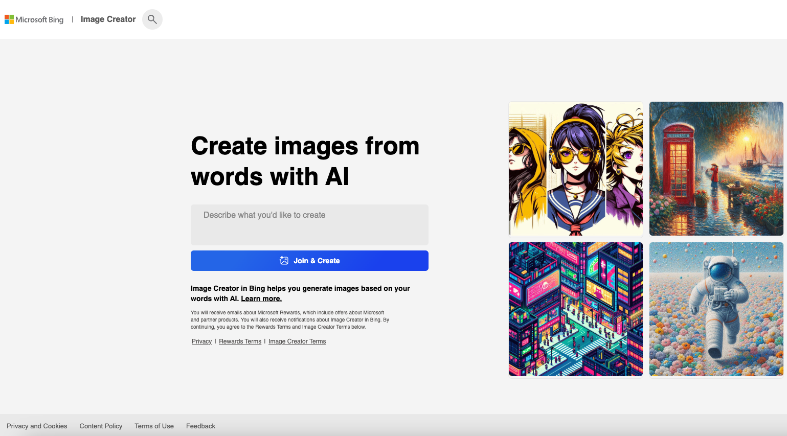 Bing Image Creator
