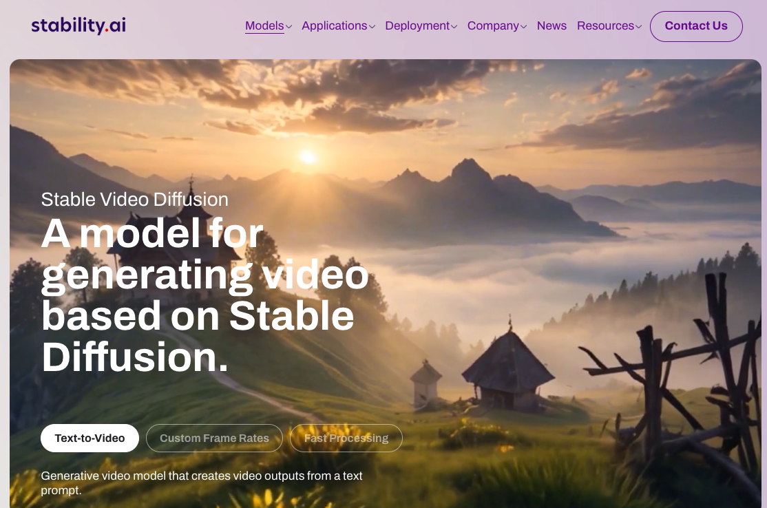 Stable Video Diffusion