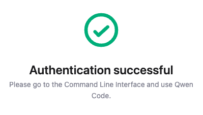 Qwen Code Setup Step