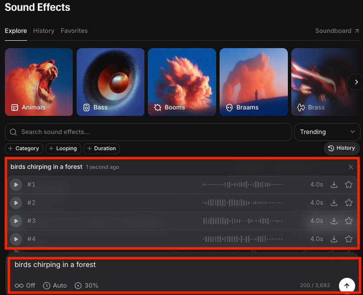 ElevenLabs - Generate Sound Effects Steps